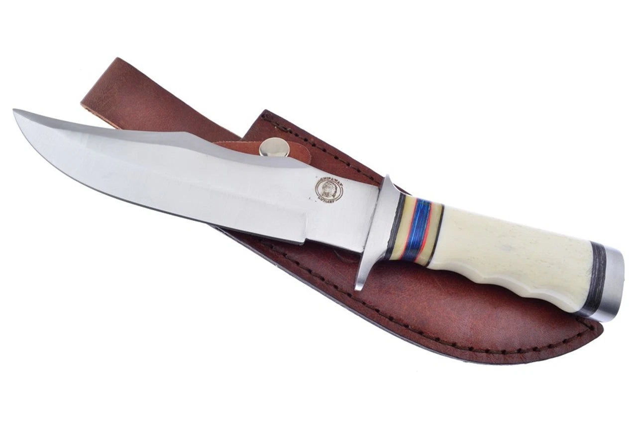 Frost Chipaway Cutlery White Smooth Bone Bowie FRCW673WSB