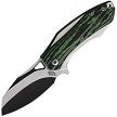 Rough Ryder Bullfrog Linerlock Folding Knife Green/Black G-10 RR2258