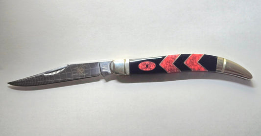 Rough Rider 1672 Rough Rider Knives Widow Medium Toothpick with Synthetic Handle