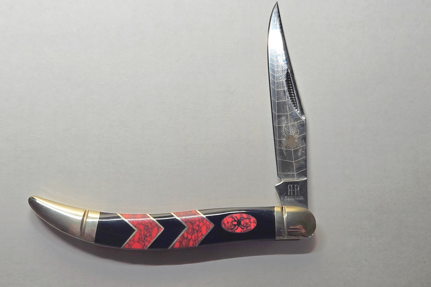 Rough Rider 1672 Rough Rider Knives Widow Medium Toothpick with Synthetic Handle